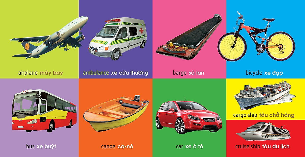 101 First Words - Transport- 101 Từ Đầu Tiên - Giao Thông - Bìa Cứng (Tái Bản 2021) - Ảnh 3