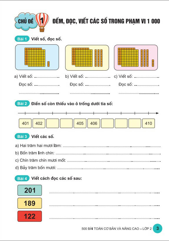 500 bài toán cơ bản và nâng cao lớp 2 - Ảnh 4