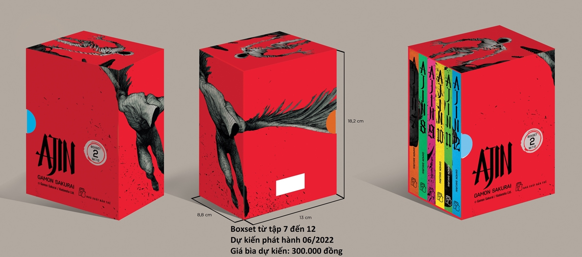 ajin - boxset số 2 (tập 7 đến tập 12) - tặng kèm bookmark - Ảnh 9
