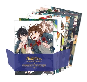 artbook horimiya - album tốt nghiệp - bìa cứng - bản đặc biệt - tặng kèm 3 photocard “tốt nghiệp” ngẫu nhiên - Ảnh 3