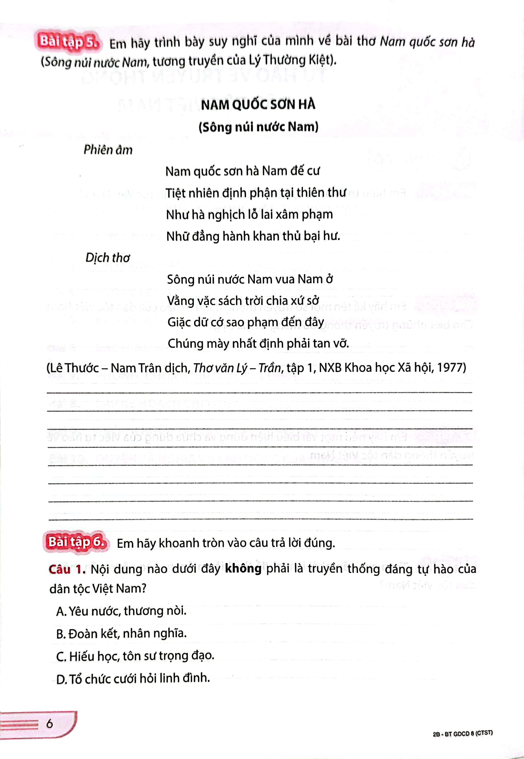 bài tập giáo dục công dân 8 (chân trời) (chuẩn) - Ảnh 5