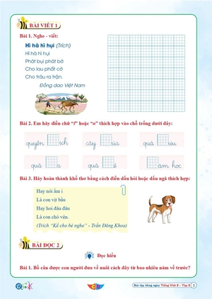 bài tập hằng ngày tiếng việt 2 - tập 2 (biên soạn theo chương trình sgk cánh diều) - Ảnh 5