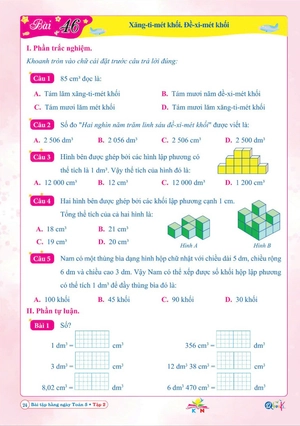 bài tập hằng ngày toán 5 - tập 2 (kết nối) - Ảnh 4