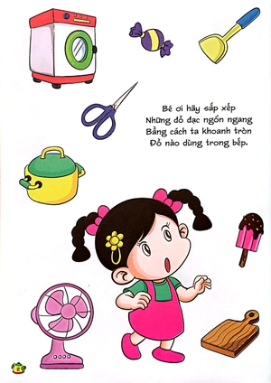 bé chơi sáng tạo - tập 1 - vào bếp thật khéo (dành cho trẻ 3 tuổi) - Ảnh 3