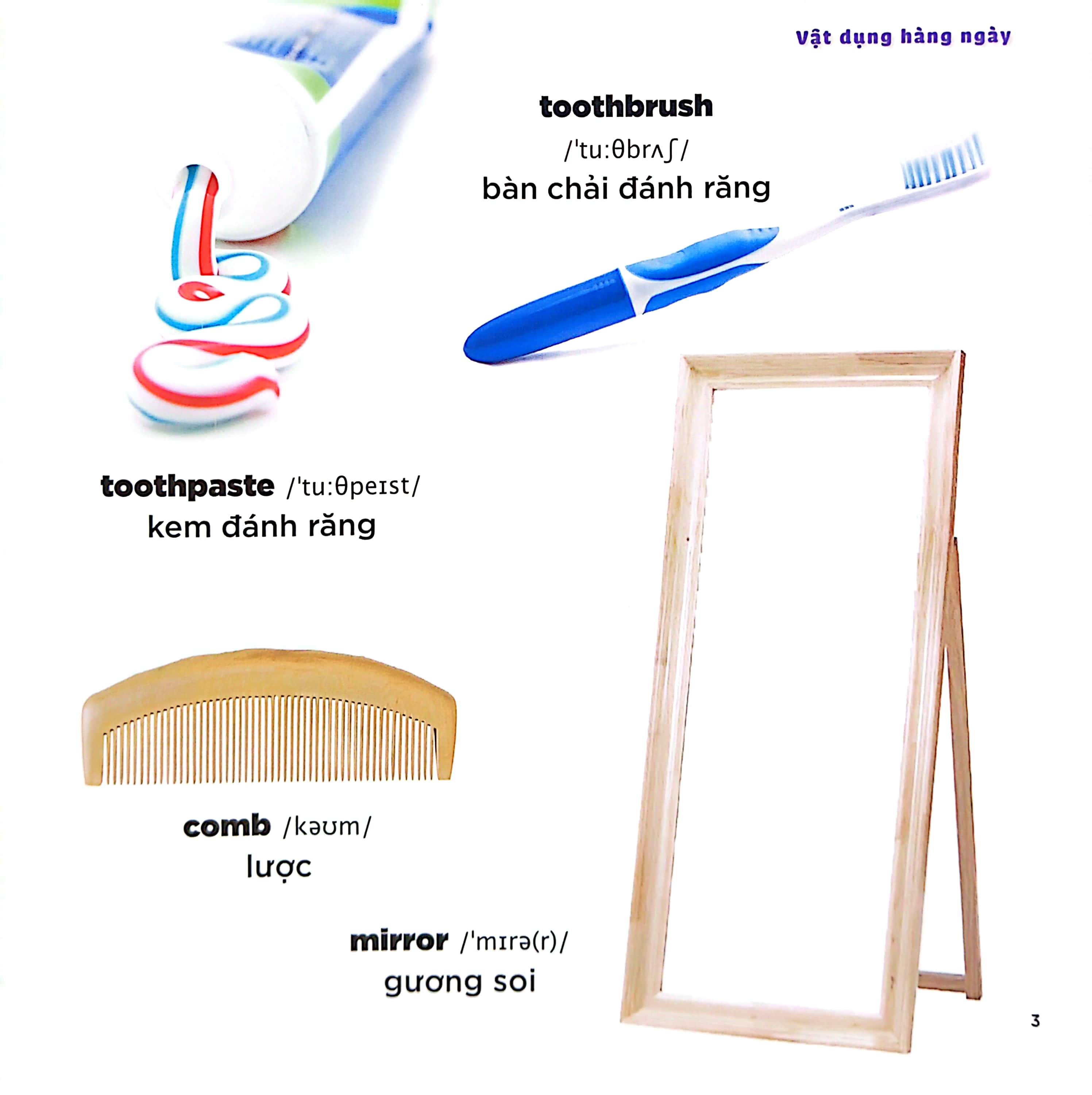 bé học tiếng anh qua hình ảnh - english for children - vật dụng hàng ngày - everyday things - Ảnh 4