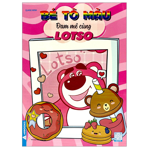 Bìa sách bé tô màu - đam mê cùng lotso