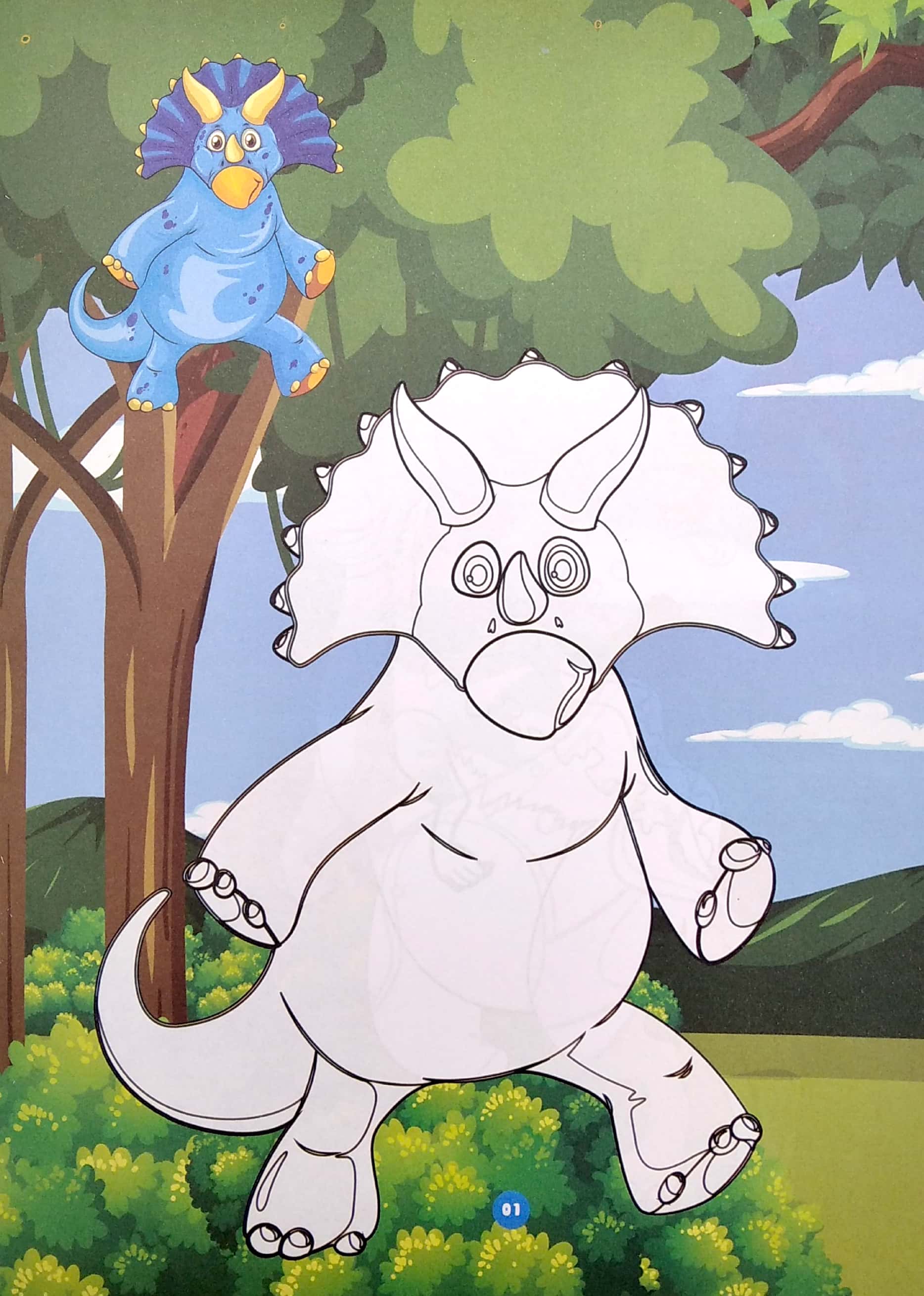 bé tô màu - dino party - Ảnh 3