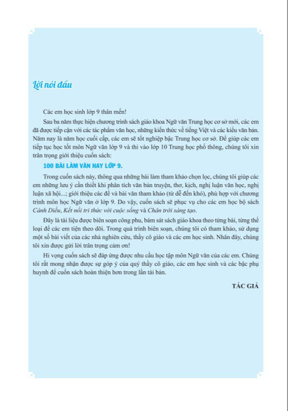 Bộ 100 Bài Làm Văn Hay 9 - Ảnh 2