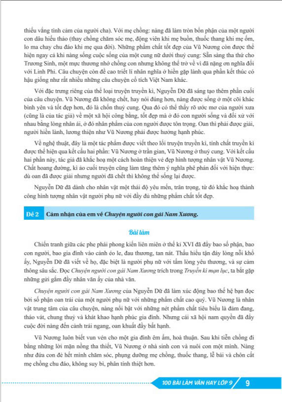 Bộ 100 Bài Làm Văn Hay 9 - Ảnh 3