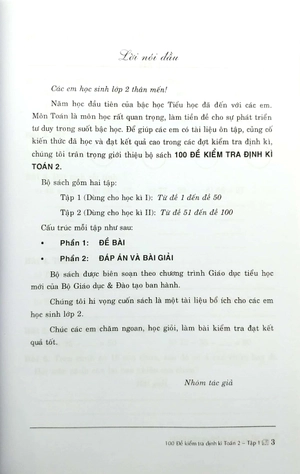 bộ 100 đế kiểm tra định kì toán lớp 2 - tập 1 - Ảnh 4