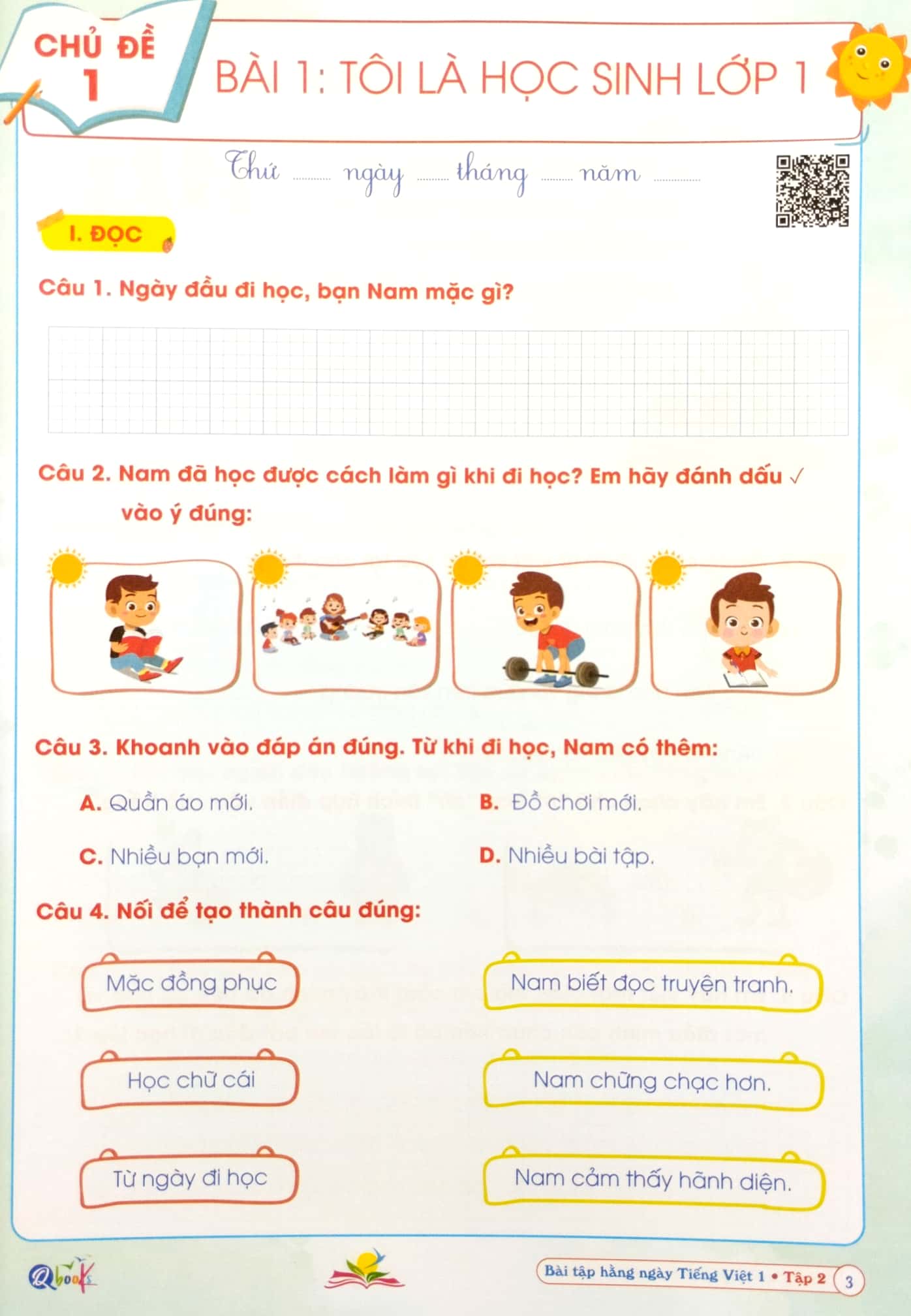 Bộ
Bài Tập Hằng Ngày Tiếng Việt 1 - Tập 2 (Kết Nối) (2022) - Ảnh 5