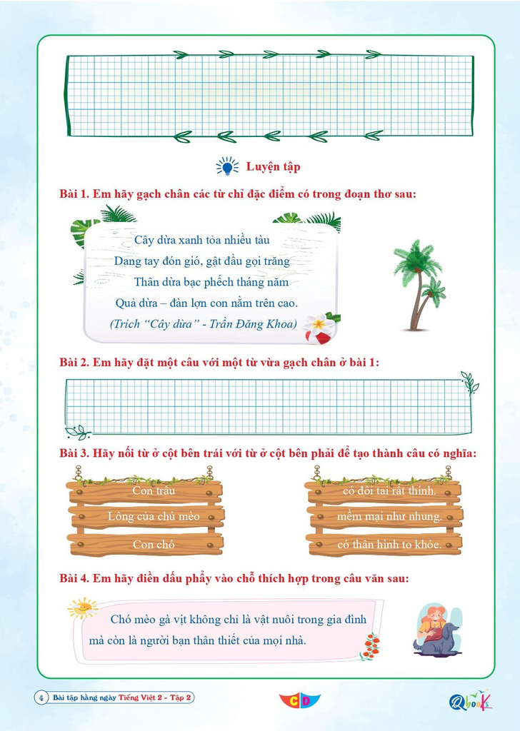 Bo
Bai Tap Hang Ngay Tieng Viet 2 - Tap 2 (Bien Soan Theo Chuong Trinh SGK Canh Dieu) - Ảnh 6