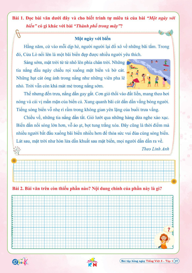 Bộ
Bài Tập Hằng Ngày Tiếng Việt 5 - Tập 1 (Kết Nối) - Ảnh 5