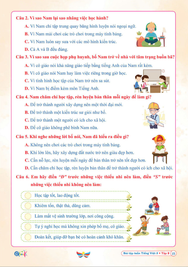Bộ Bài Tập Tuần Tiếng Việt 5 - Tập 2 (Cánh Diều) - Ảnh 5