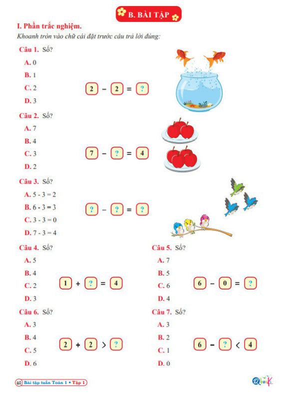 Bộ Bài Tập Tuần Toán 1 Tập 1 (Kết Nối Tri Thức Với Cuộc Sống) - Ảnh 6