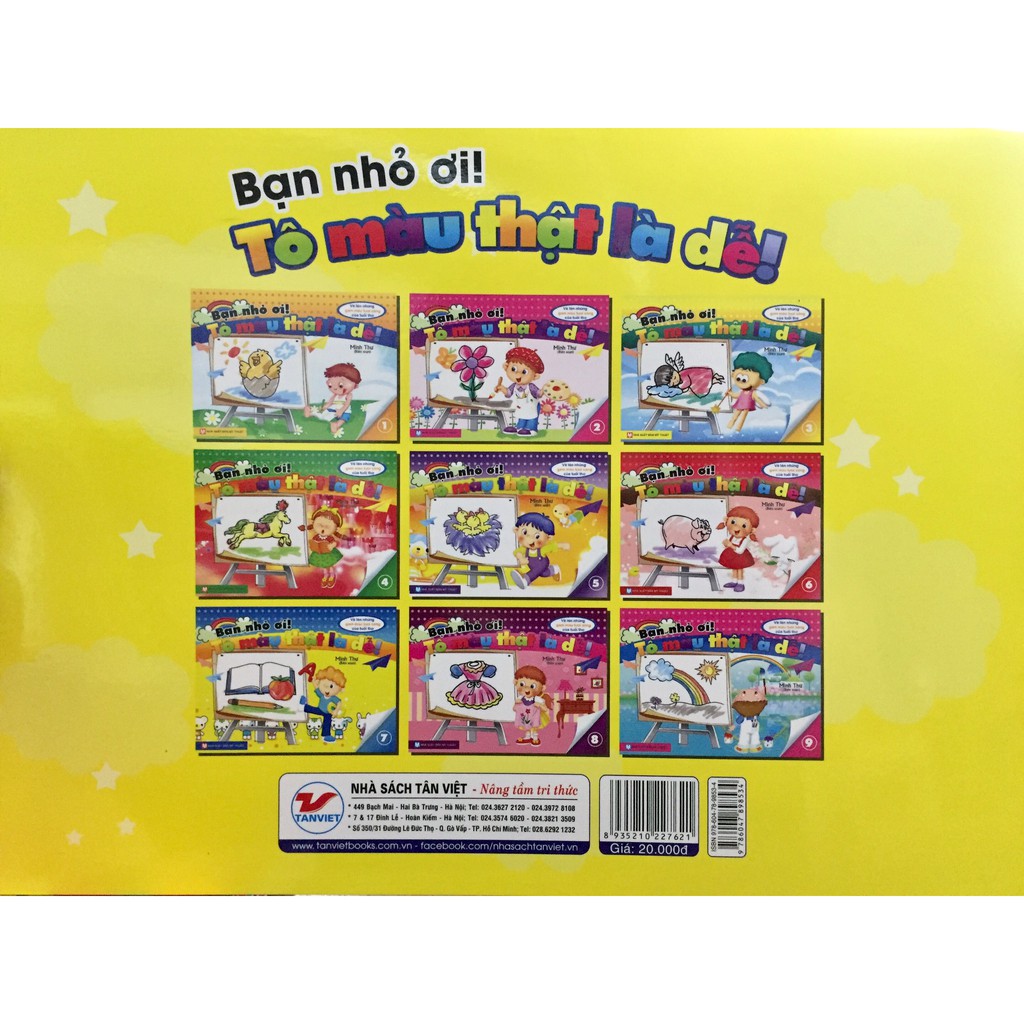 bộ bạn nhỏ ơi, tô màu thật là dễ - tập 1 - Ảnh 4