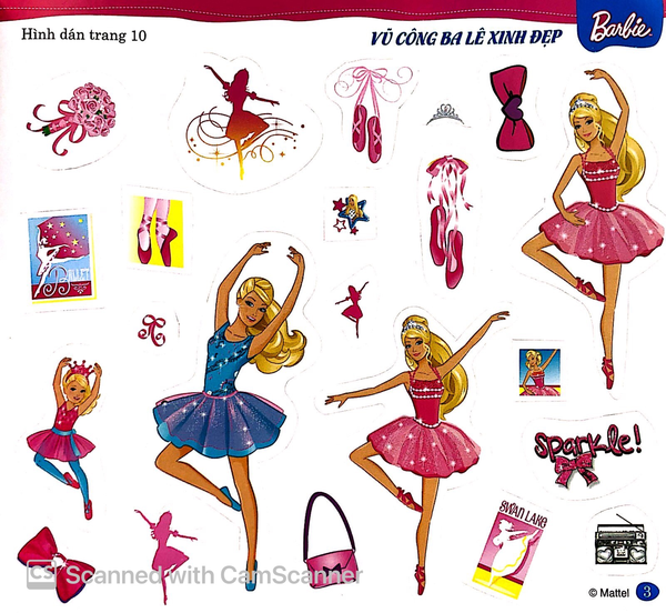 Bộ Barbie Bộ Sách Dán Hình - Cuộc Sống Nhiều Niềm Vui - Tập 1 - Ảnh 4