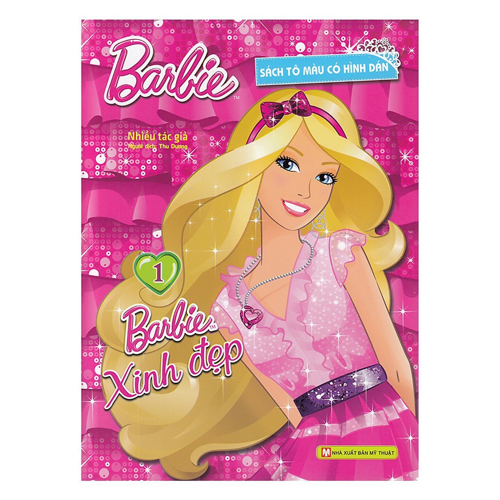 bộ barbie xinh đẹp 1 (tô màu có hình dán) - Ảnh 2