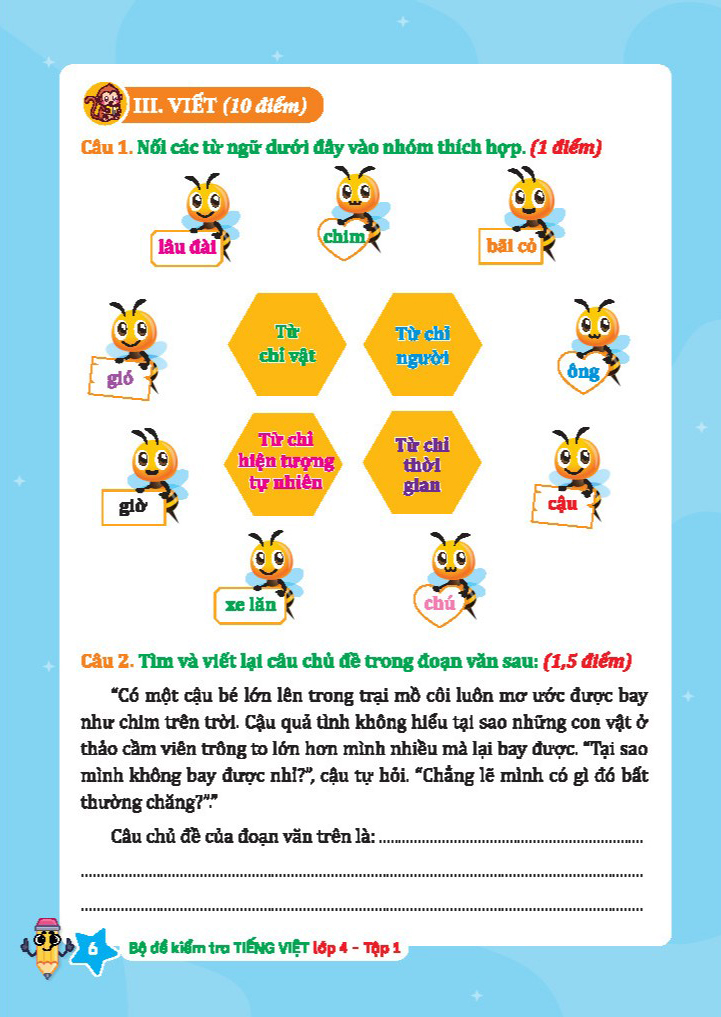 Bo
Bo De Kiem Tra Tieng Viet Lop 4 - Tap 1 (Ket Noi) - Ảnh 4