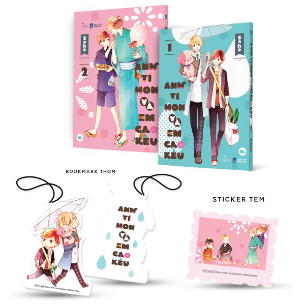 Bo
Bo Manga - Anh Ti Hon Va Em Cao Keu - Tap 1 + Tap 2 (Bo 2 Tap) - Ban Dac Biet - Tang Kem Sticker Tem + Bookmark Thom