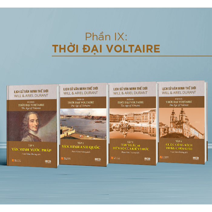 Bo
Bo Sach Lich Su Van Minh The Gioi - Phan IX - Thoi Dai Voltaire (Bo 4 Cuon) - Ảnh 2
