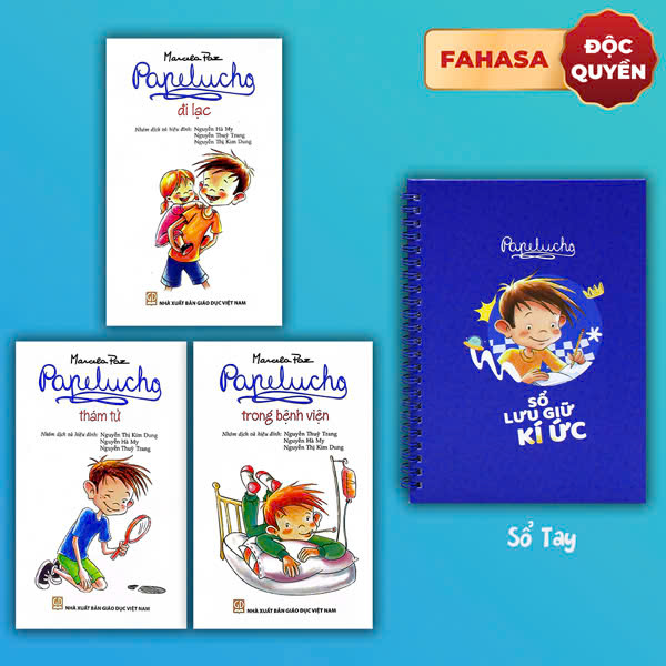 Bộ
Bộ Sách Papelucho 2 - Thám Tử + Trong Bệnh Viện + Đi Lạc (Bộ 3 Tập) - Tặng Kèm Sổ Lưu Giữ Kí Ức - Độc Quyền Fahasa