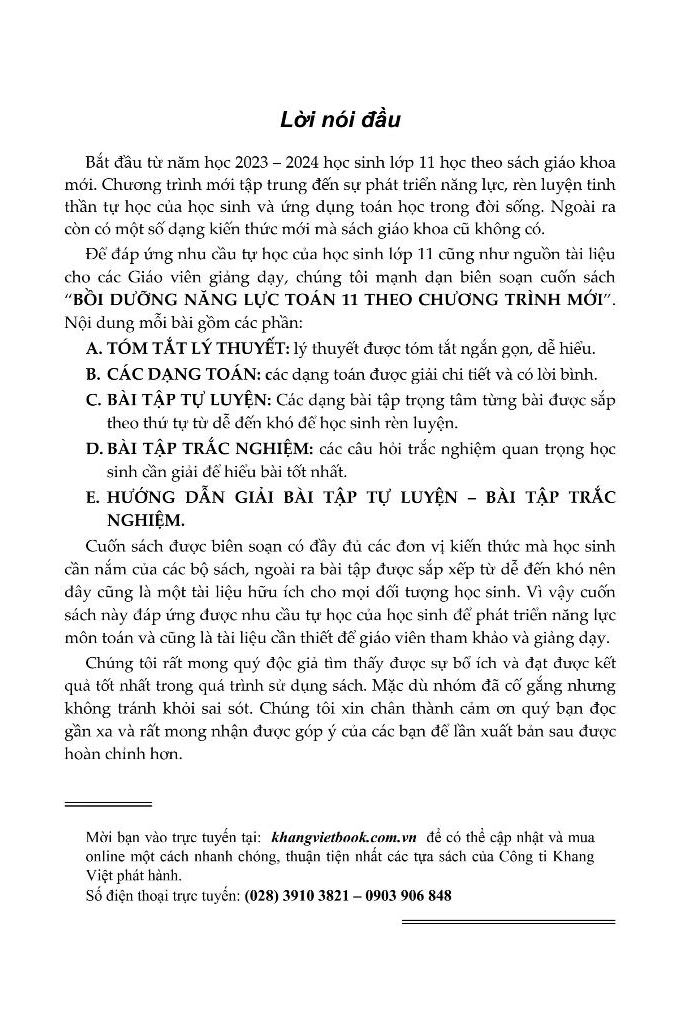 Bộ Bồi Dưỡng Năng Lực Toán 11 - Tập 2 - Ảnh 3