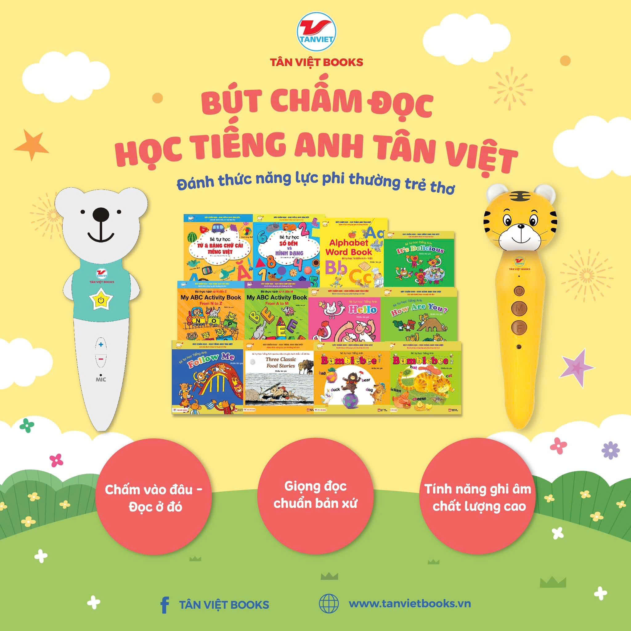 Bộ Bút Chấm Đọc-Học Tiếng Anh - Đánh Thức Năng Lực Phi Thường Từ Trẻ Thơ - Bút Hình Hổ (Dành Cho Trẻ Từ 0 Đến 10 Tuổi) - Tặng Kèm Sách Playtime In English - Level 3 - Happy Snowman - Người Tuyết Hạnh Phúc - Ảnh 19