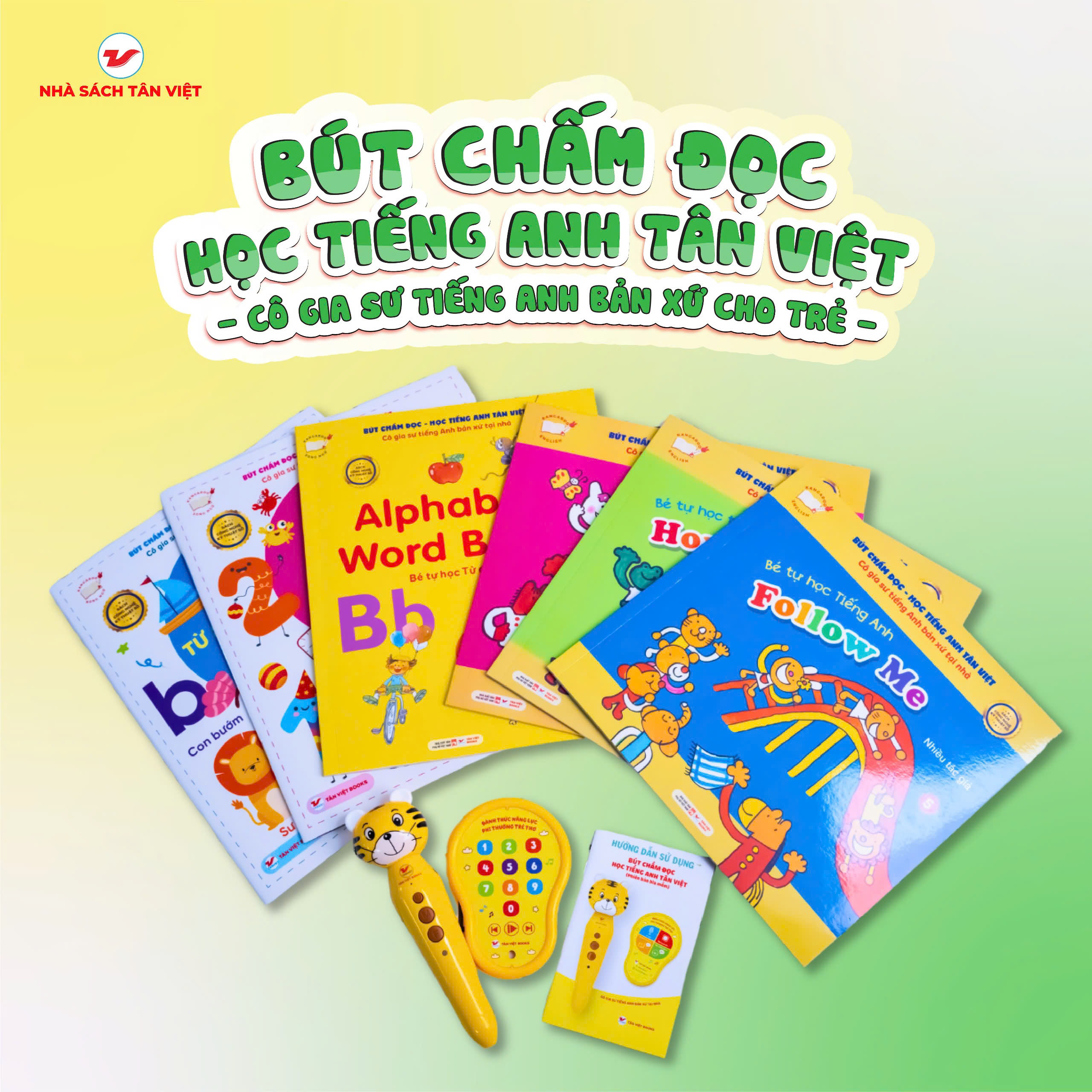 Bộ Bút Chấm Đọc-Học Tiếng Anh Tân Việt - Cô Gia Sư Tiếng Anh Bản Xứ Tại Nhà - Phiên Bản 6 Sách (Dành Cho Trẻ Từ 0 Đến 6 Tuổi) - Ảnh 9