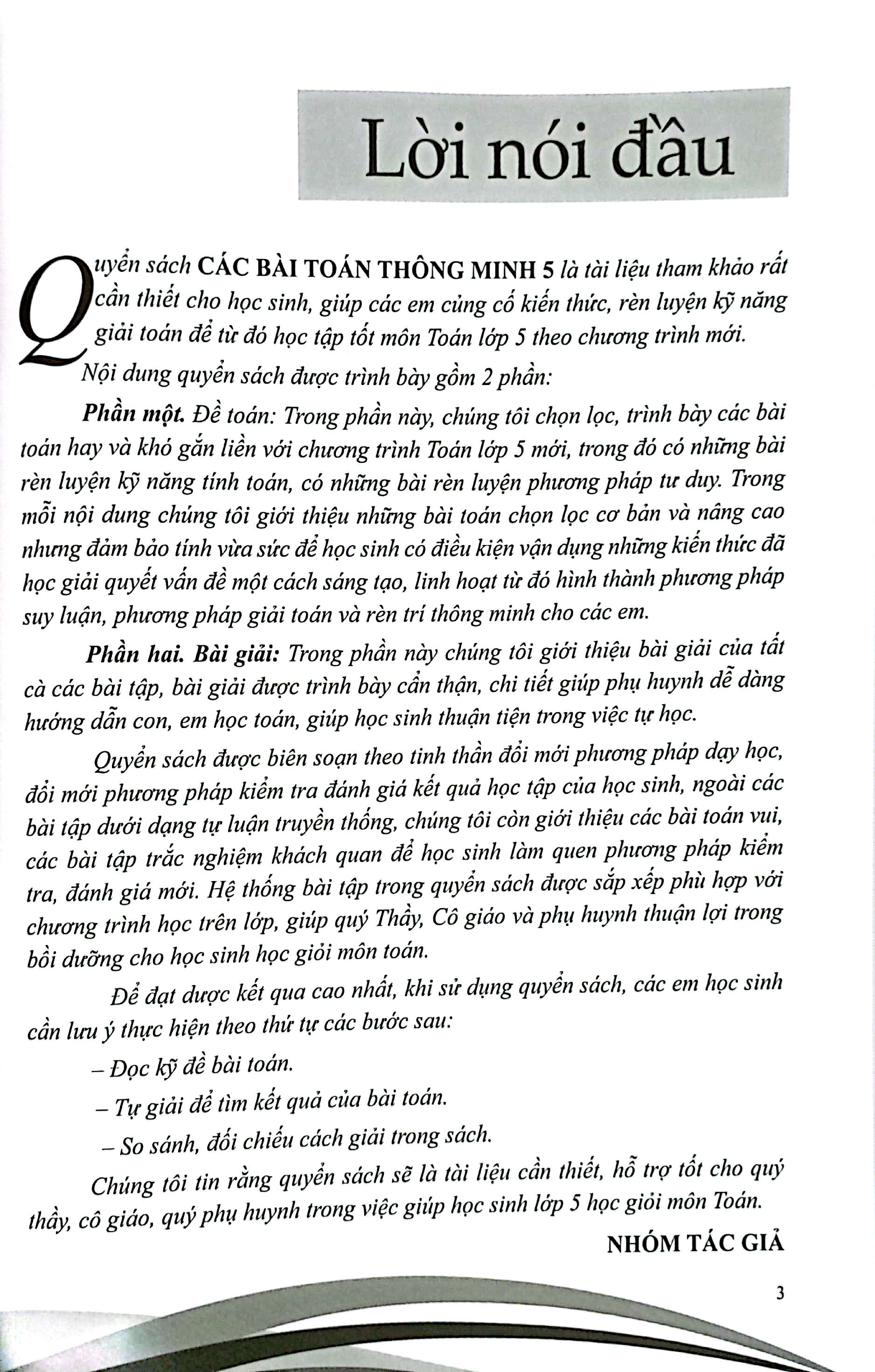 Bo
Cac Bai Toan Thong Minh 5 (Bien Soan Theo Chuong Trinh Giao Duc Pho Thong Moi) - Ảnh 4