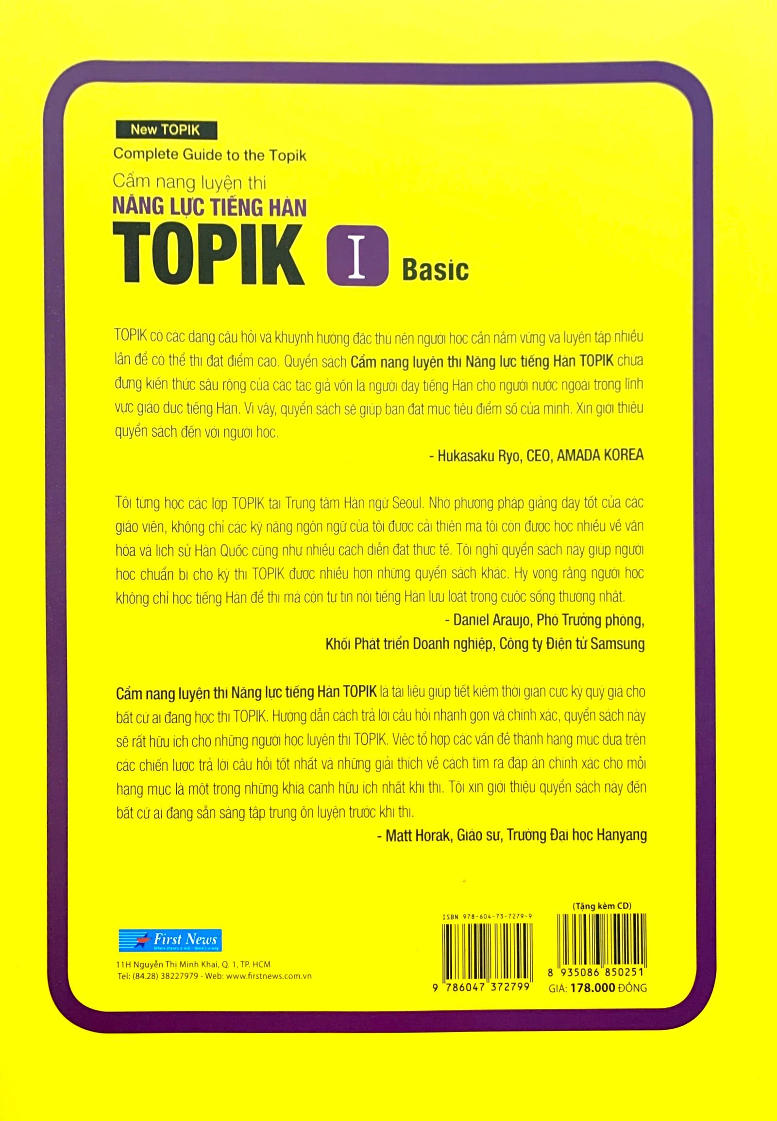 bộ cẩm nang luyện thi năng lực tiếng hàn topik i basic - kèm cd - Ảnh 7