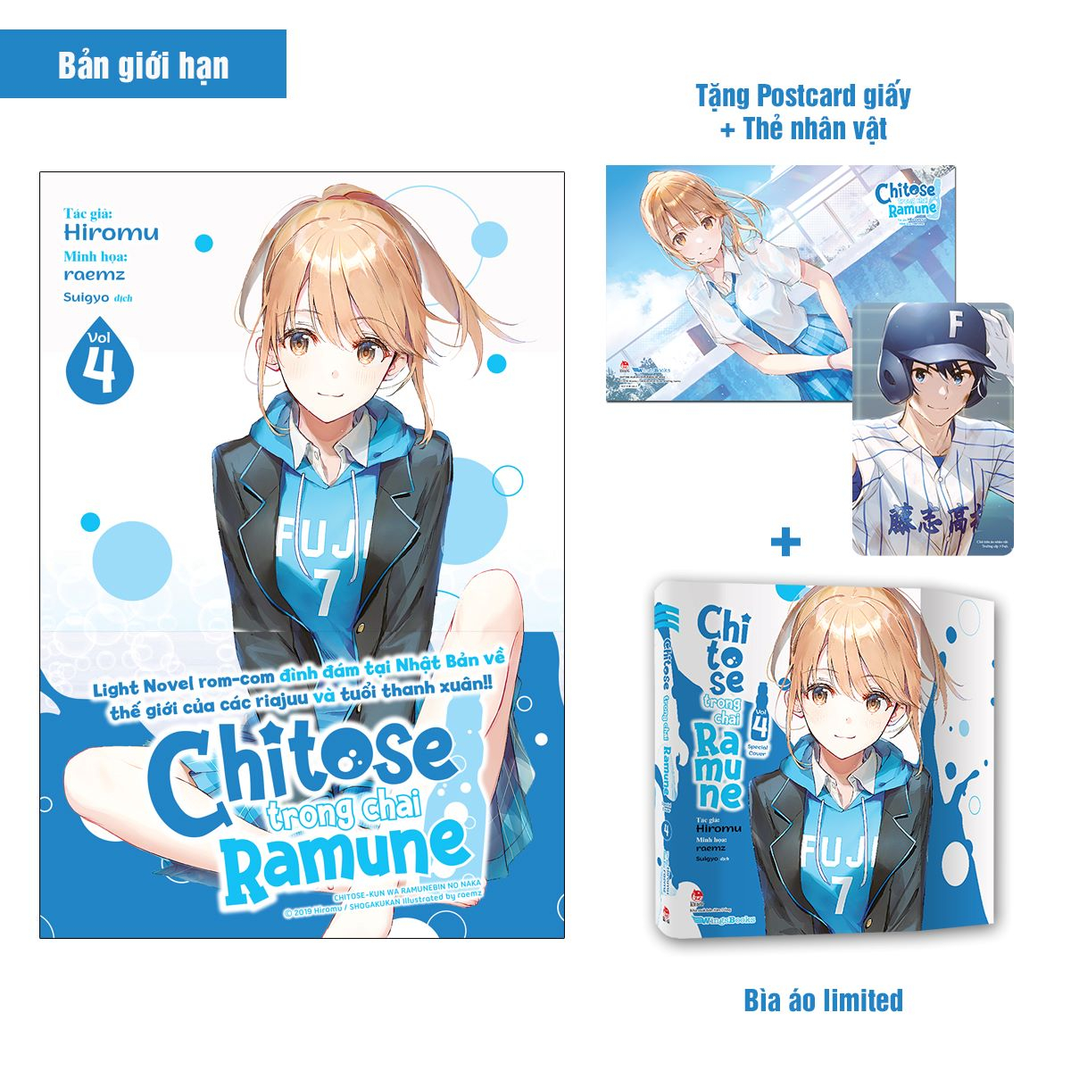 Bộ
Chitose Trong Chai Ramune - Tập 4 - Bản Giới Hạn - Tặng Kèm Bìa Áo Limited + Postcard Giấy + Thẻ Nhân Vật - Ảnh 2