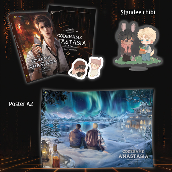 Bộ
Codename Anastasia - Mật Danh Anastasia - Tập 2 - Bản Đặc Biệt - Bìa Cứng - Tặng Kèm 2 Bookmark + Standee + 1 Poster A2