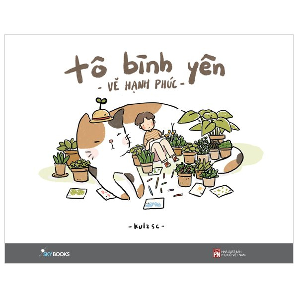 bộ combo sách tô bình yên vẽ hạnh phúc + hộp 20 bút lông màu rửa được washable fiber pen - colokit swm-c009 (bộ 2 cuốn) - Ảnh 2
