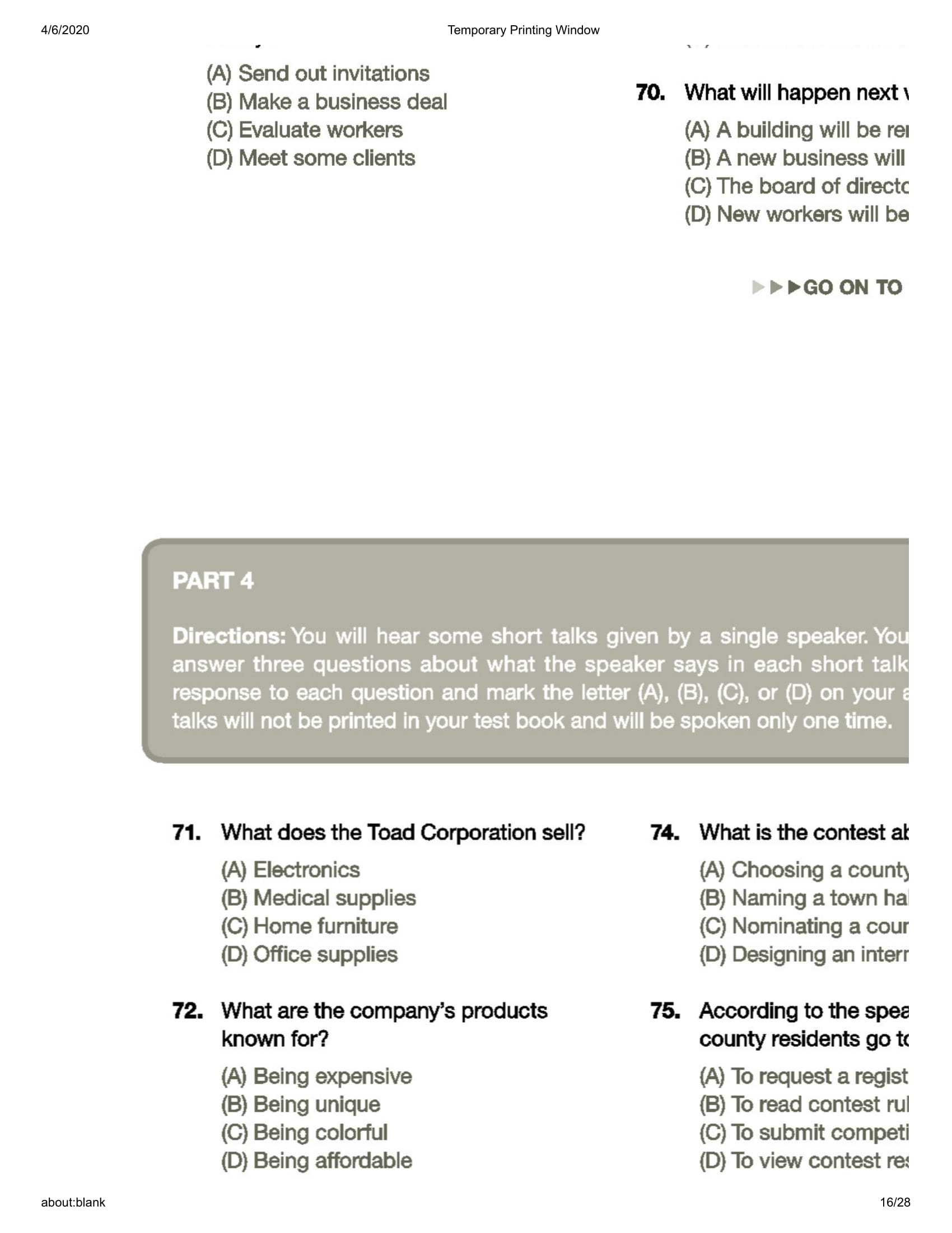 bộ comprehensive toeic training 1000 practice test items (vol 2) - kèm cd - Ảnh 17