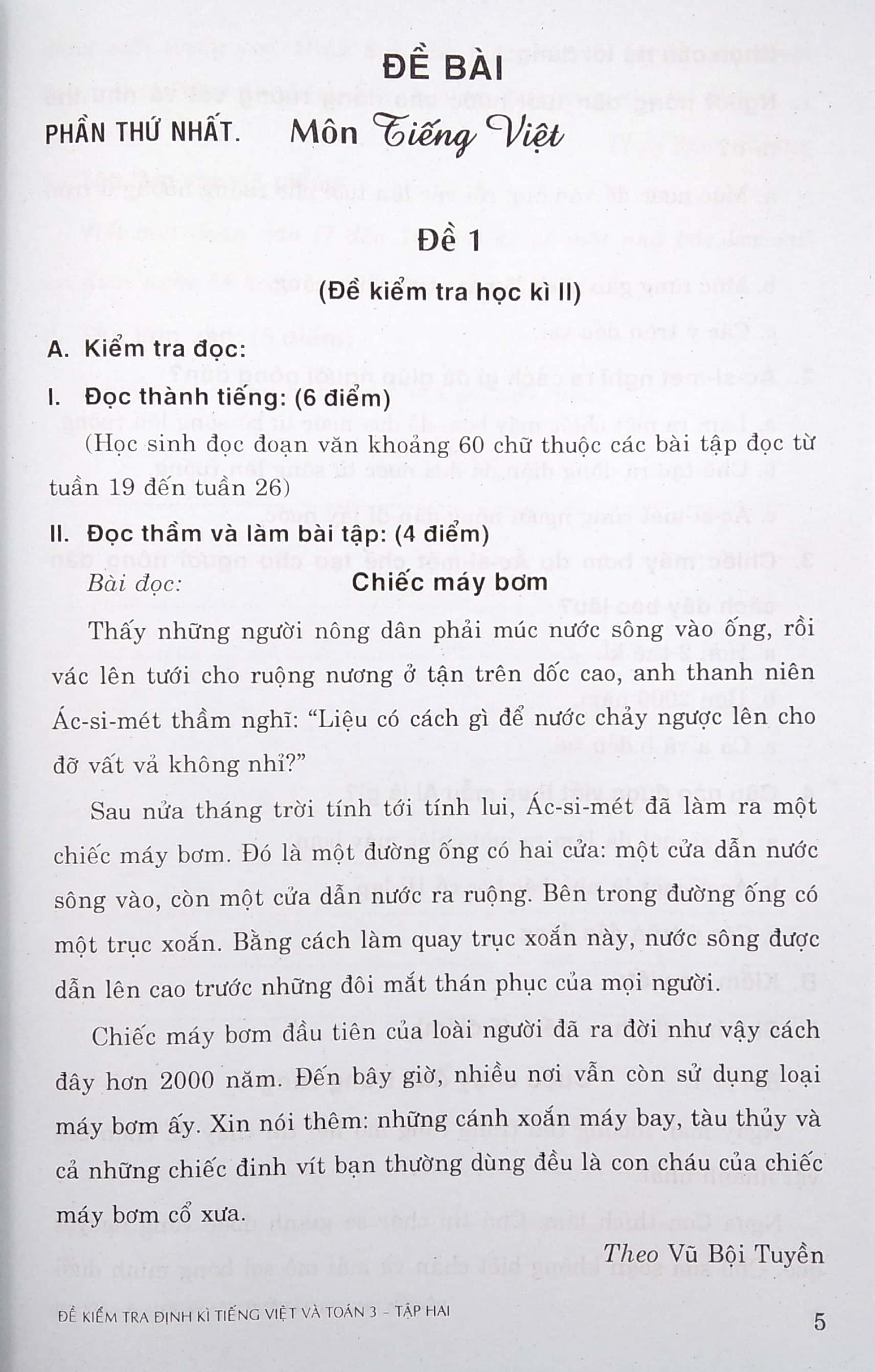 bộ đề kiểm tra định kì tiếng việt và toán lớp 3 - tập 2 (2019) - Ảnh 5