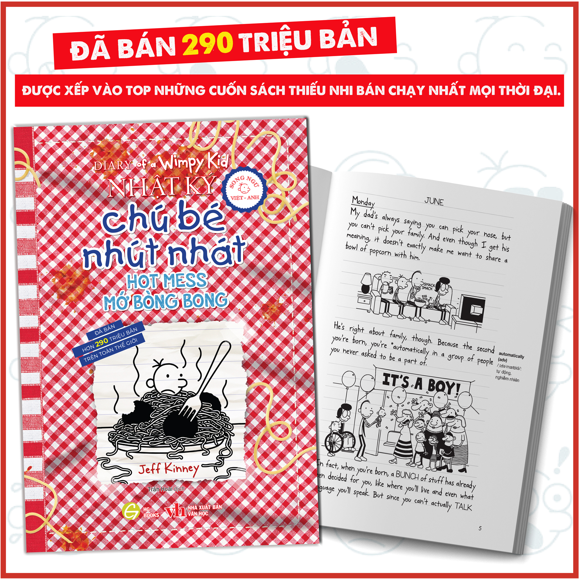 Bộ Diary Of A Wimpy Kid - Nhật Ký Chú Bé Nhút Nhát - Tập 19 - Mớ Bòng Bong - Hot Mess (Song Ngữ Việt-Anh) - Ảnh 5
