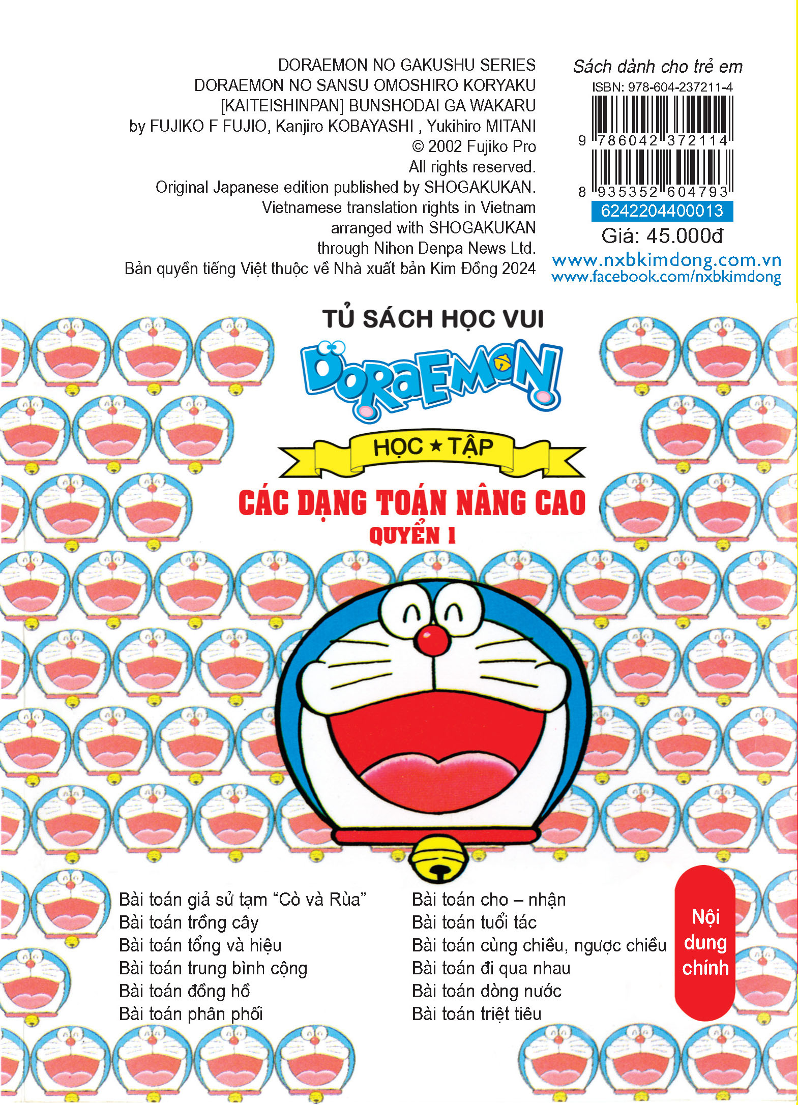 bộ doraemon học tập - các dạng toán nâng cao - quyển 1 (tái bản 2024) - Ảnh 3
