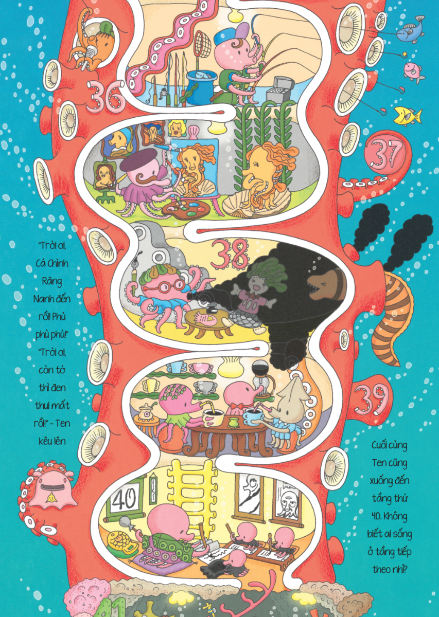 Bộ
Ehon Nhật Bản - Tòa Nhà 100 Tầng - Dưới Biển (Tái Bản 2024) - Ảnh 7