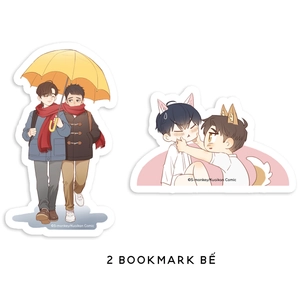 bộ em trai hàng xóm bướng bỉnh quá - tập 5 - bản đặc biệt - tặng kèm 2 bookmark bế bồi cứng + postcard bồi cứng + huy hiệu + standee acrylic - Ảnh 4