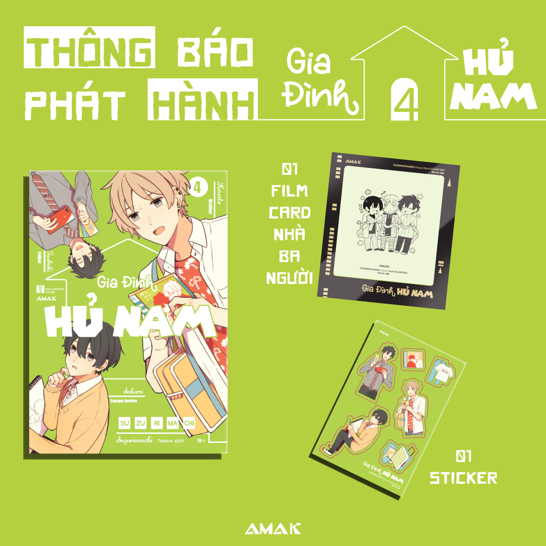 Bộ Gia Đình Hủ Nam - Tập 4 - Tặng Kèm Bìa Áo + Sticker + Film Card Nhà Ba Người - Ảnh 2