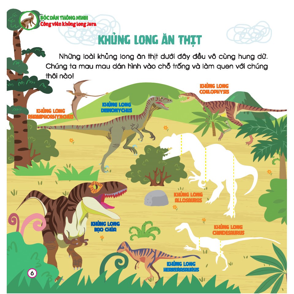 Bộ Hoàn Thiện Kỹ Năng 3-7 Tuổi - Bóc Dán Hình Thông Minh - Công Viên Khủng Long Jura - Ảnh 7