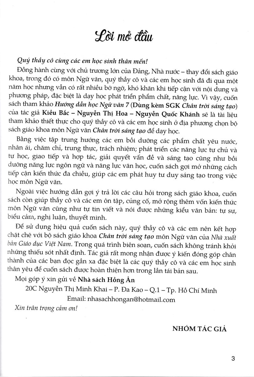 Bộ
						
										
										Hướng Dẫn Học Ngữ Văn 7 - Tập 2 (Chân Trời) - Ảnh 2