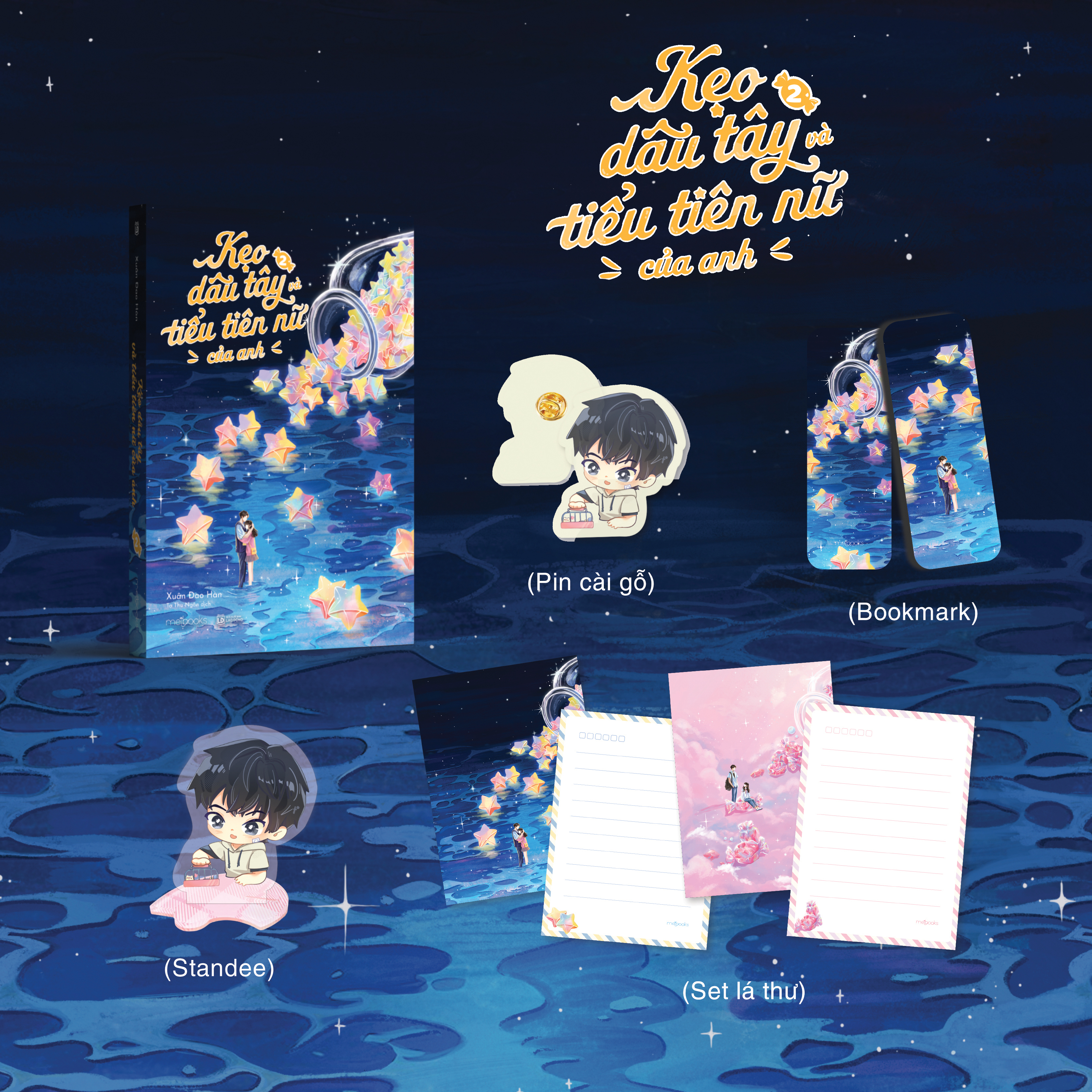 Bộ Kẹo Dâu Tây Và Tiểu Tiên Nữ Của Anh - Tập 2 - Bản Đặc Biệt - Tặng Kèm Bookmark Cán Màng Lụa Ánh Ngọc Trai + Set 2 Lá Thư + Standee + Pin Cài Gỗ - Ảnh 2