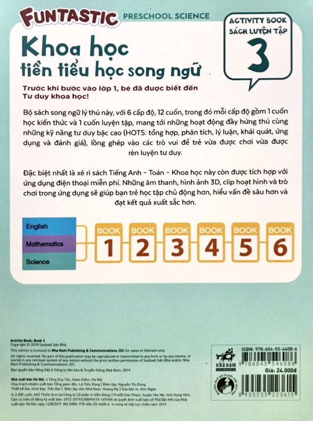 bộ khoa học tiền tiểu học song ngữ- sách luyện tập 3 - Ảnh 9