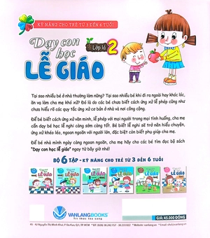 bộ kỹ năng cho trẻ từ 3 đến 6 tuổi - dạy con học lễ giáo - lớp lá 2 (tái bản) - Ảnh 8