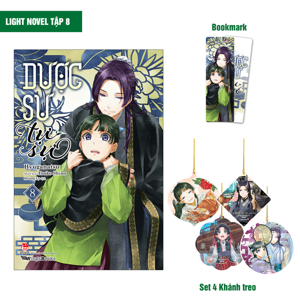 Bộ [Light Novel] Dược Sư Tự Sự - Tập 8 - Tặng Kèm Bookmark + Set 4 Khánh Treo