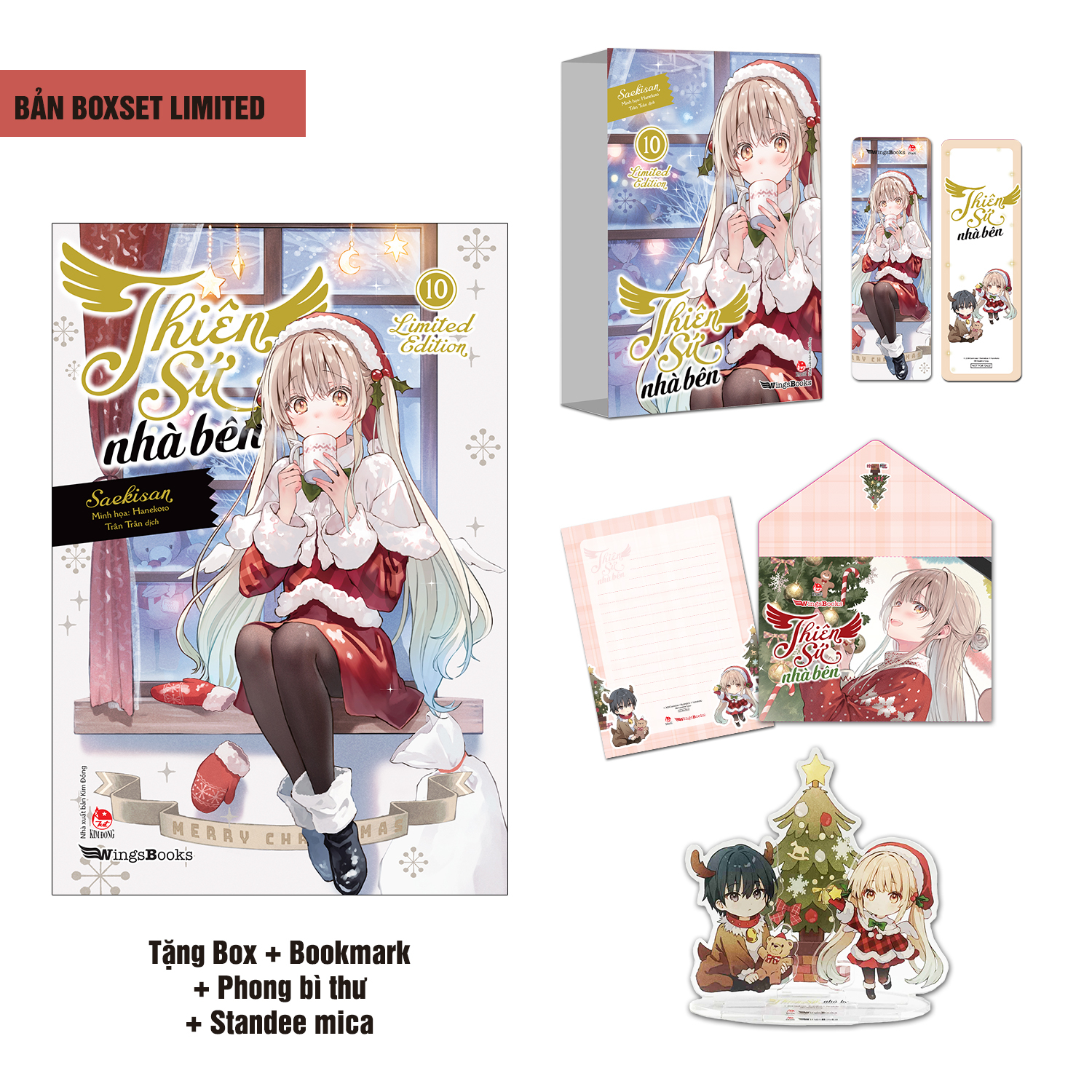 Bộ [Light Novel] Thiên Sứ Nhà Bên - Tập 10 - Bản Giới Hạn - Tặng Kèm Box + Bookmark + Set Phong Bì Thư + Standee Mica + Poster - Ảnh 2