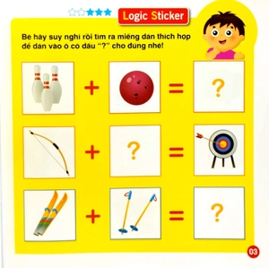 bộ logic sticker for kids - dán hình phát triển tư duy cho bé - quyển 4 (dành cho trẻ 2-8 tuổi) - Ảnh 5