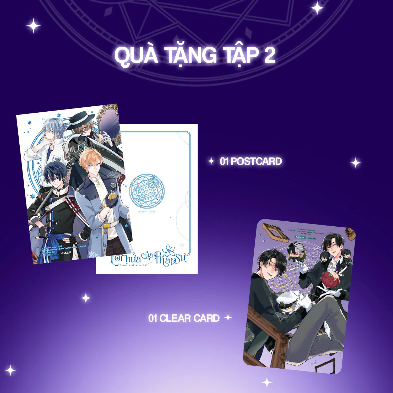 Bộ
Lời Hứa Của Pháp Sư - Tập 2 - Tặng Kèm Bookmark Bế Hình + Sticker + Clear Card + Postcard - Ảnh 5
